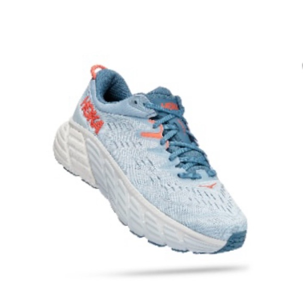 HOKA Gaviota 4 running shoes - blue fog/ plein air women’s wide width size 9.5